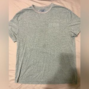 Jach’s mfg  size L green/gray striped tee